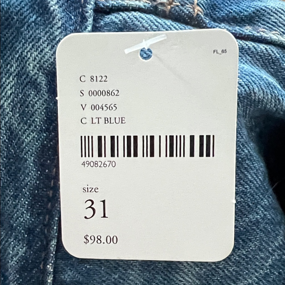 Levi's Light Blue Straight Leg Jeans - Picture 4 of 6